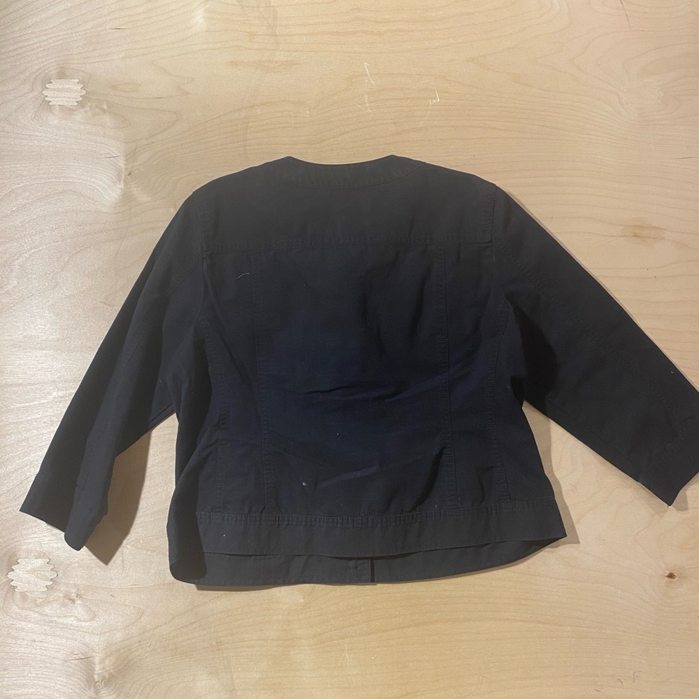 Ruby Rd. Black Utility Jacket with Red Embellishments 12P (QQ) - Picture 7 of 7